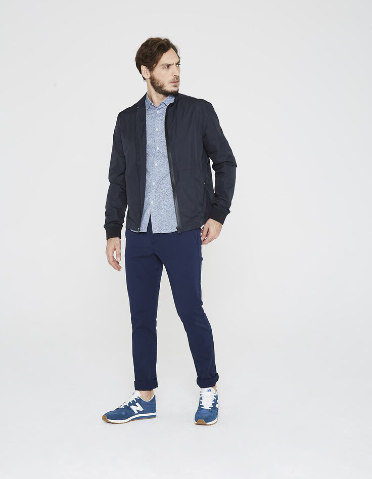 Chemise bleu indigo délavé homme -6 Chemise bleu indigo délavé homme -6