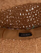 Sombrero beige con trenza pastel niña-6