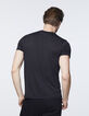 Tee-shirt noir Rock Paris Homme-3