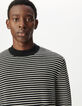 Jersey marinera punto negro rayas blancas hombre-1