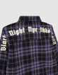 Camisa violeta mix cuadros niño-6