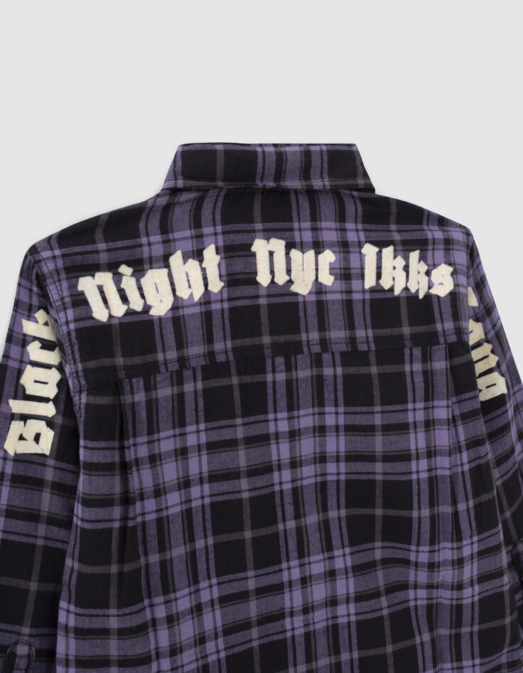 Camisa violeta mix cuadros niño-6