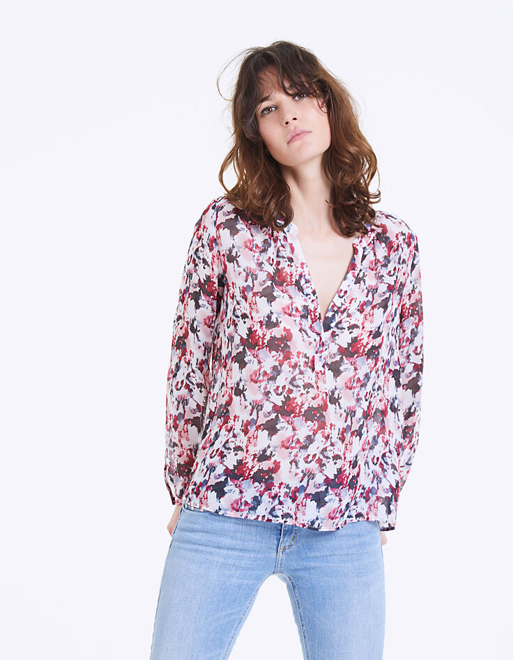 Blusa gasa de viscosa estampado acuarela mujer-1