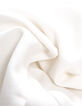 Women’s white top with beads and sequins on shoulders-8