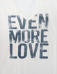 Tee-shirt écru avec message typo délavée femme-4