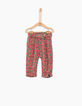 Pantalón caqui claro estampado naranjas bebé niña-1