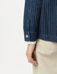 Women’s white denim striped shirt-6