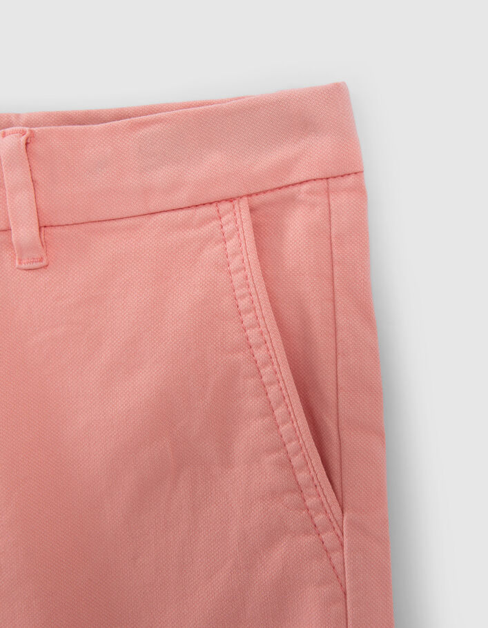 Boys’ peach CHINO Bermuda shorts - IKKS