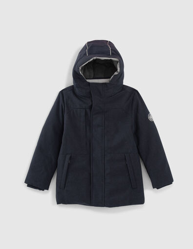 Marineblauer Jungenparka mit Steppfutter - IKKS