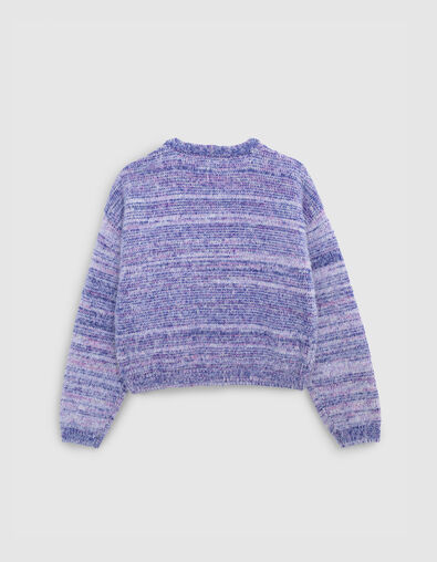 Chaqueta de punto azul y rosa para niña - IKKS