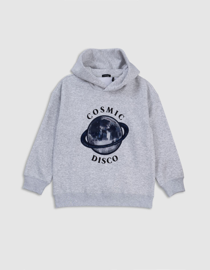 Sweat gris visuel lenticulaire cosmic-disco gar&ccedil;on-1