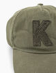 Girls’ bronze embroidered K patch cap-2