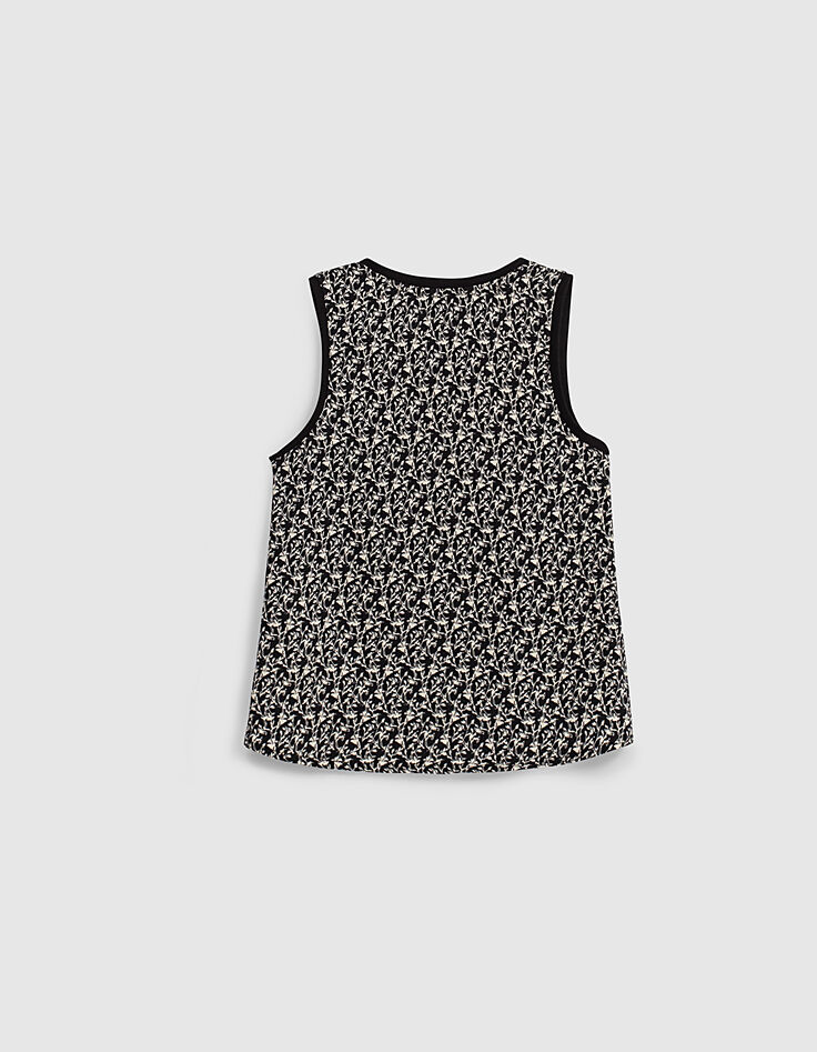Schwarzes Mädchen-Bio-Tanktop, Mix-and-Match, Lilien-Print-5 Schwarzes Mädchen-Bio-Tanktop, Mix-and-Match, Lilien-Print-5