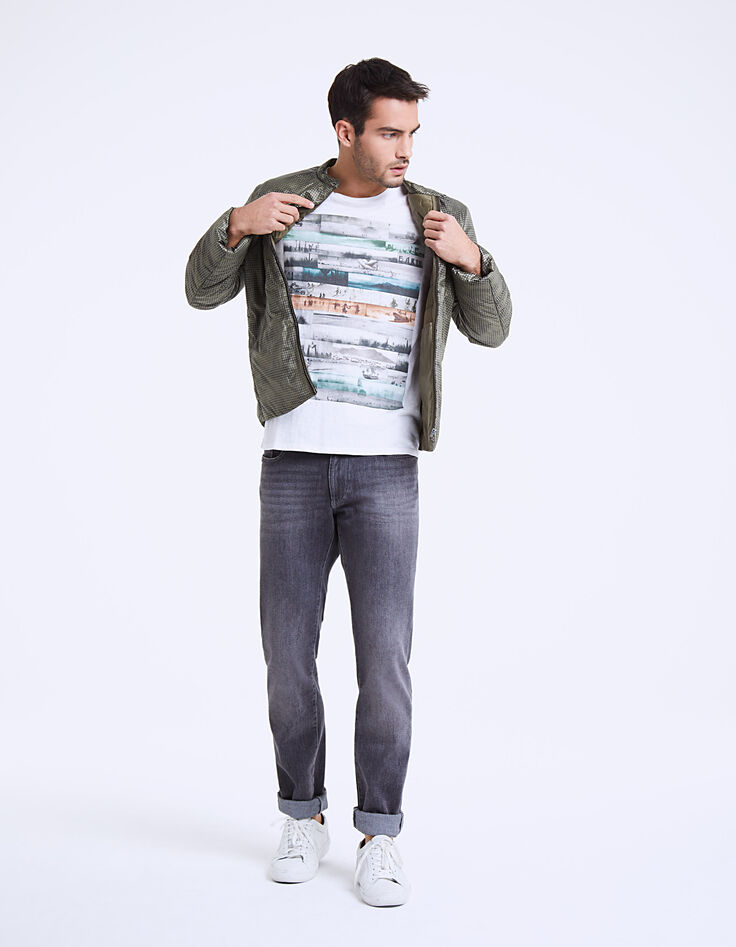 Tee-shirt blanc visuels Burning Man Homme-6