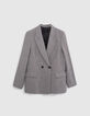 Women's black Prince of Wales lurex suit jacket-6
