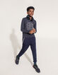 Jogging navy &agrave; poches zipp&eacute;es gar&ccedil;on -1