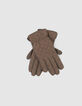 Guantes caqui acolchados bimaterial mujer-5