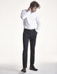 Pantalon marine &agrave; revers infroissable Homme-5