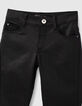 Zwarte gecoate skinny jeans meisjes-3