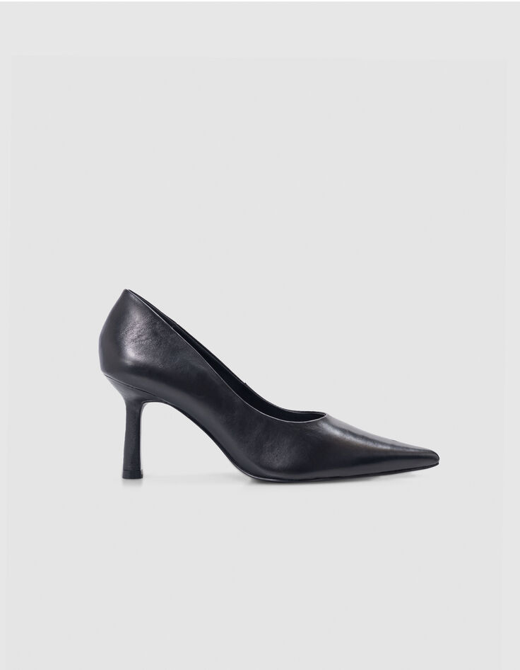 Bombas de cuero glacé negro Ligne 111 Femme-1
