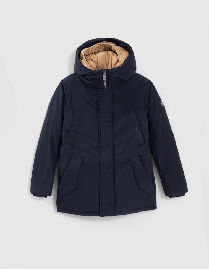 Parka 3-en-1 marine et doudoune réversible garçon