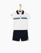 Polo y shorts felpa bebé niño-1