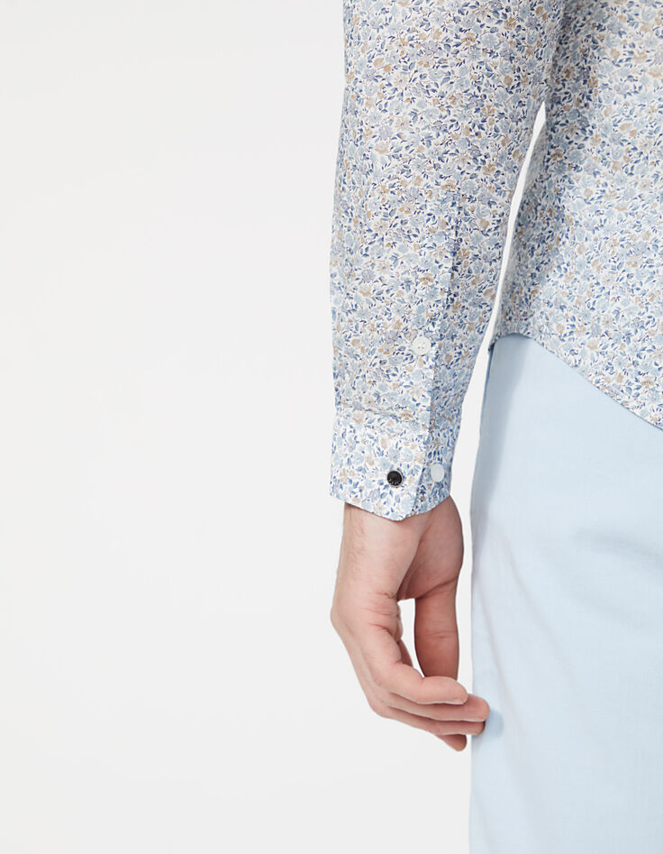 Stone SLIM-Herrenhemd mit Liberty®-Blumenprint-5 Stone SLIM-Herrenhemd mit Liberty®-Blumenprint-5