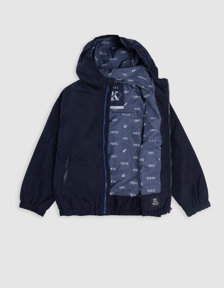 Chaqueta cortavientos azul marino de niño-5