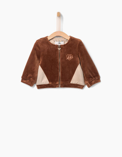 Baby girls’ cognac cardigan - IKKS