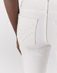 Women’s ecru recycled regular waist sculpt-up slim jeans-5