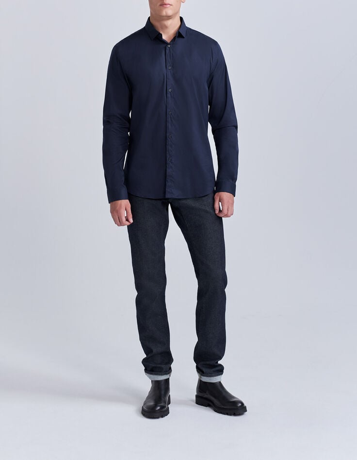 Camisa SLIM azul marino EASY CARE Hombre-7