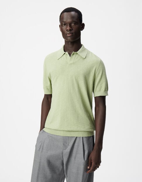 Polo verde de manga corta Hombre - IKKS