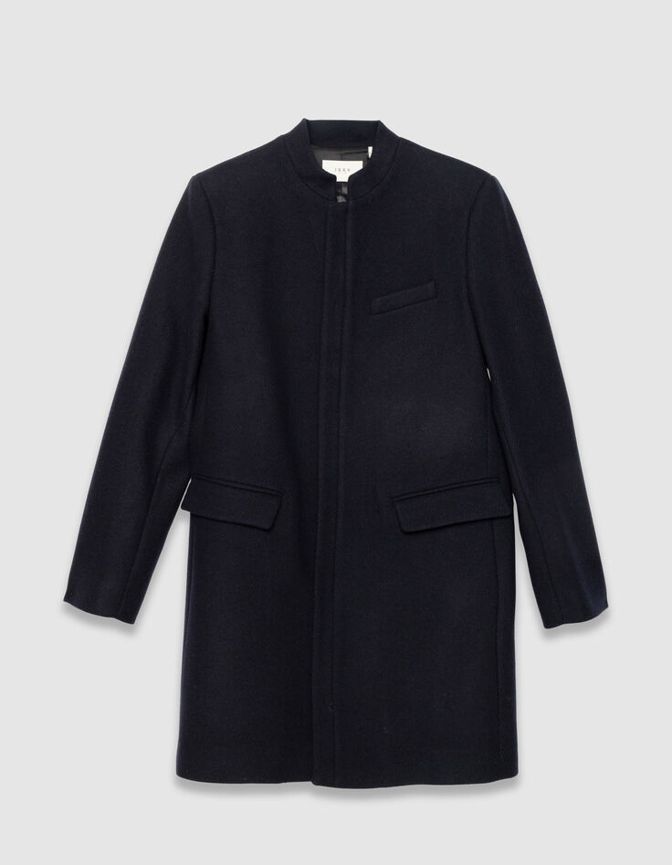 Marineblauer Herrenoffiziersmantel Rei&szlig;verschluss-7