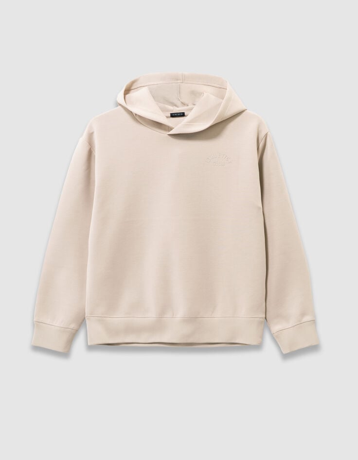 Boys’ beige sweatshirt with embossed slogan on back-6 Boys’ beige sweatshirt with embossed slogan on back-6