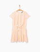 Poederroze jurk fantasie ladderajour meisjes-2