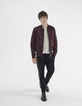 Pull off white tricot fin slub Homme-6