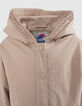 Trench beige détails fantaisie capuche fille-3