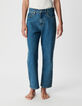 Jean boyfriend bleu longueur cropped Charlotte Femme-3
