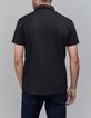 Polo negro de hombre con pinzas termoadhesivas DRY FAST-3
