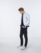 Blouson gris RÉFLÉCHISSANT esprit bomber Homme-6