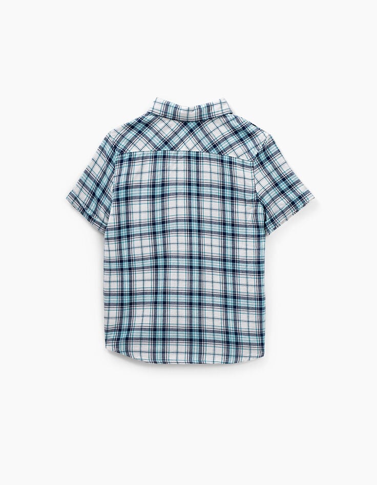 Camisa blue bleach de cuadros niño -3 Camisa blue bleach de cuadros niño -3