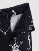 Bermuda noir imprimé maxi astro garçon-8
