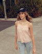 Girls’ pastel pink eyelet embroidery camisole-5
