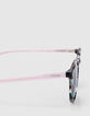 Gafas de sol de color rosa con escamas azules-4