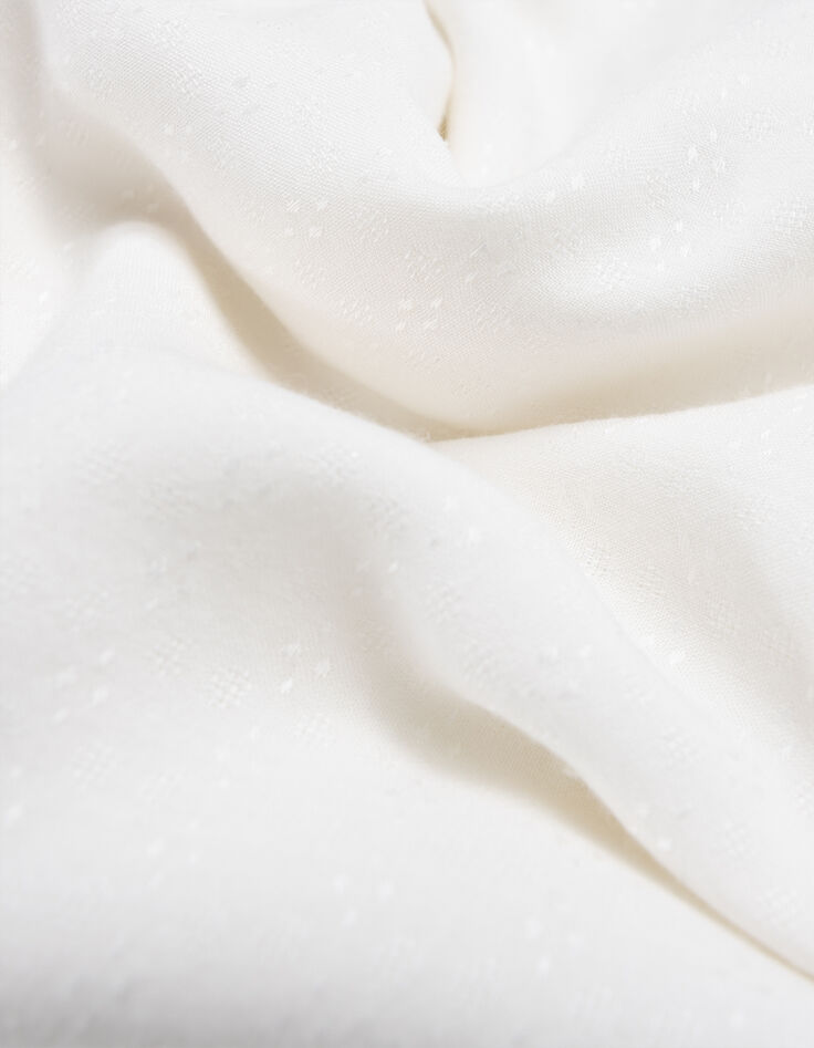 Robe écrue jacquard plastron brodé fille-9