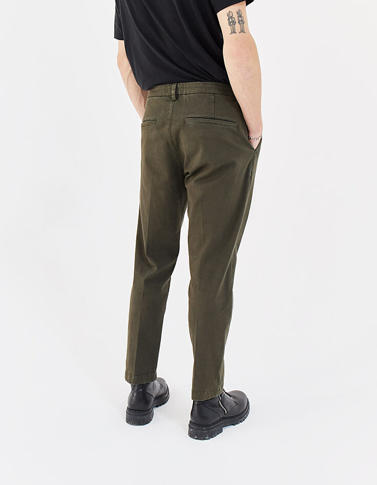 Pantalon chino CROPPED bronze Homme-3