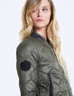 Sous-doudoune kaki esprit bombers femme-4