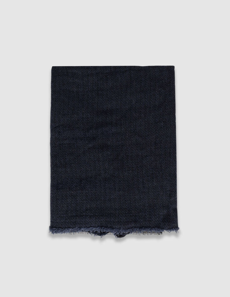 Fular azul marino espigas imitaci&oacute;n hombre-2