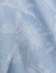 Chemise bleue tissu Liberty motif exotique garçon-6