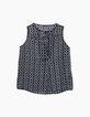 Top sans manches en voile imprimé géométrique femme-1